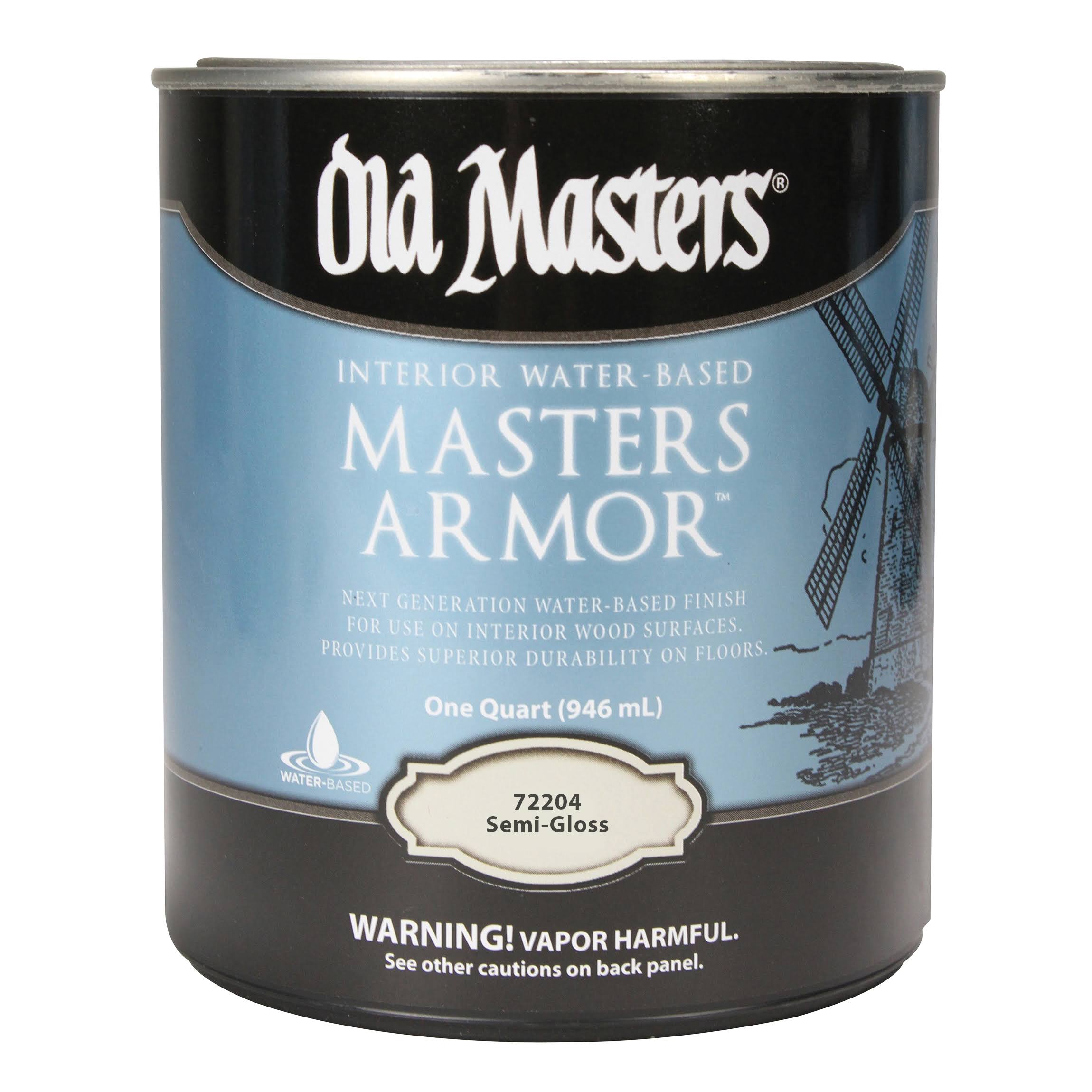 Old Masters 72204 Master Armor Acrylic Finish - Semi-Gloss, 1qt