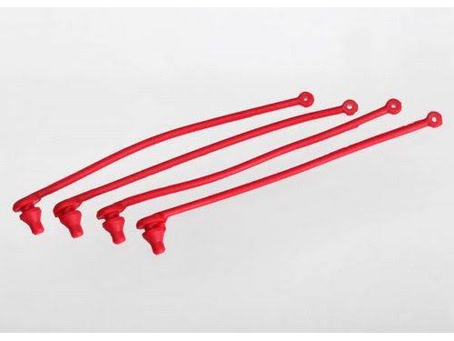 Traxxas Body Clip Retainer - Red, 4pcs