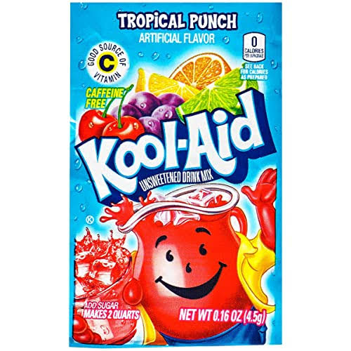 Kool-Aid Unsweetened Soft Drink Mix - Tropical Punch, 4.5g