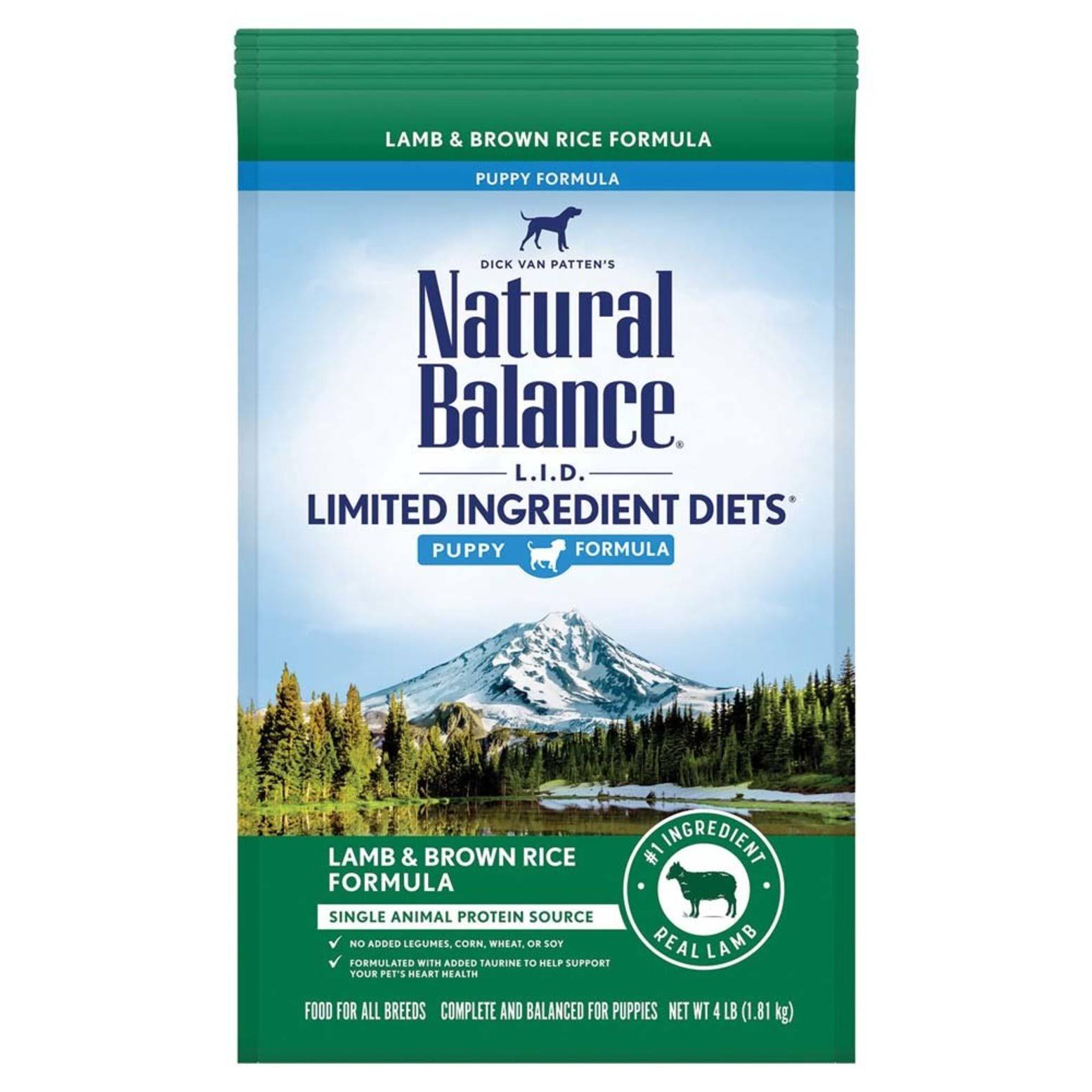 Natural Balance Puppy - Limited Ingredient Diet - Lamb & Rice | Dog Food | Size: 1.81 kg