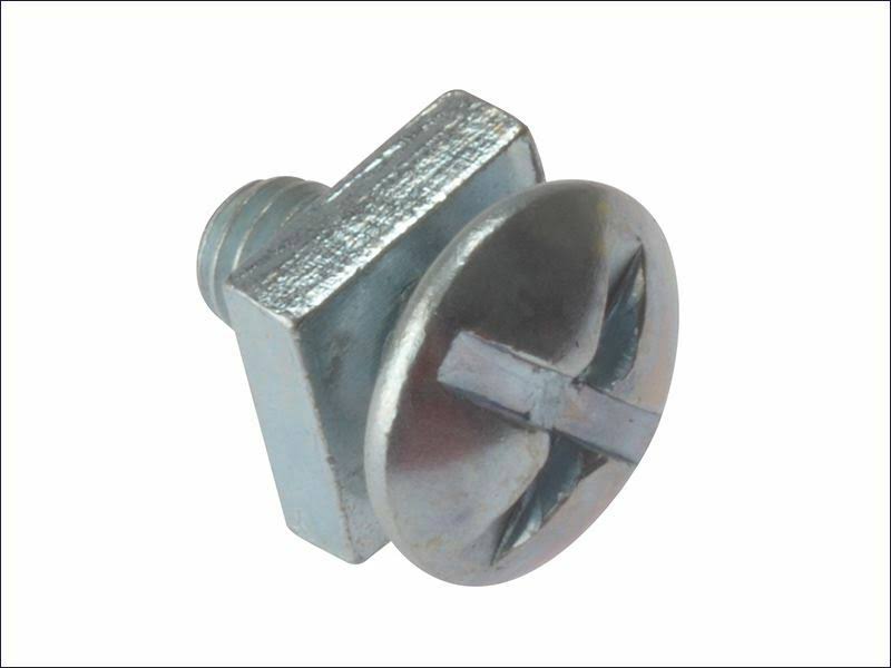 ForgeFix 25RBN612 Roofing Bolt - Zinc Plated, M6 x 12mm, Bag of 25
