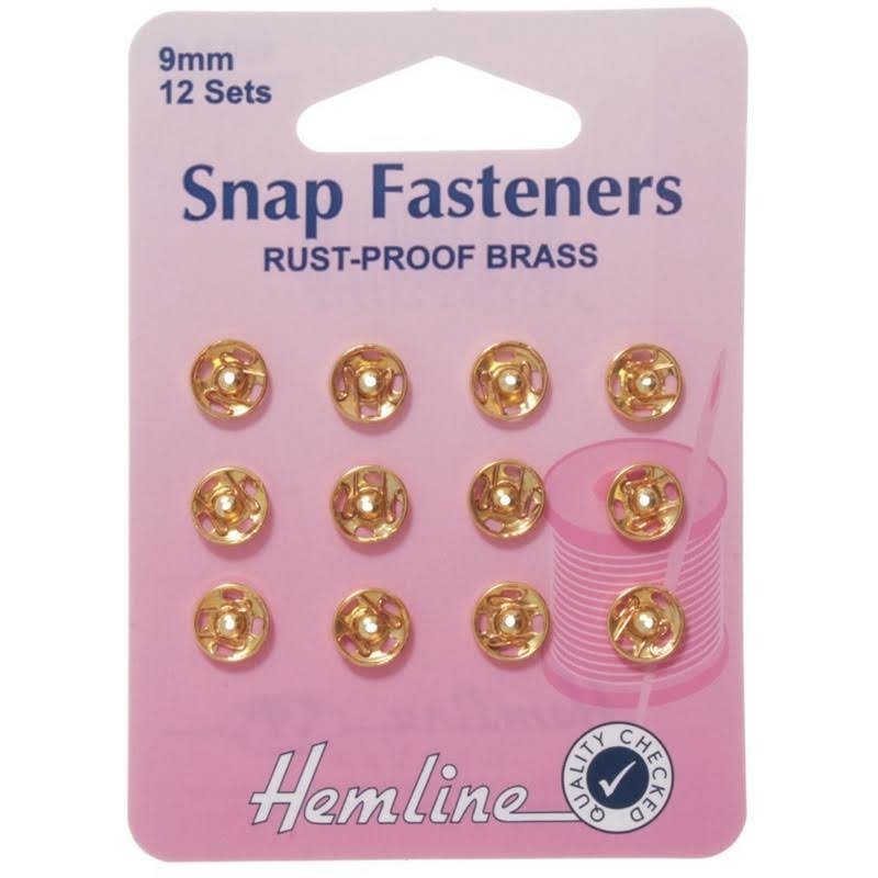 Hemline H424.XL Clear Plastic X Large Round Sew On Snap Fasteners 21mm 6 Sets 