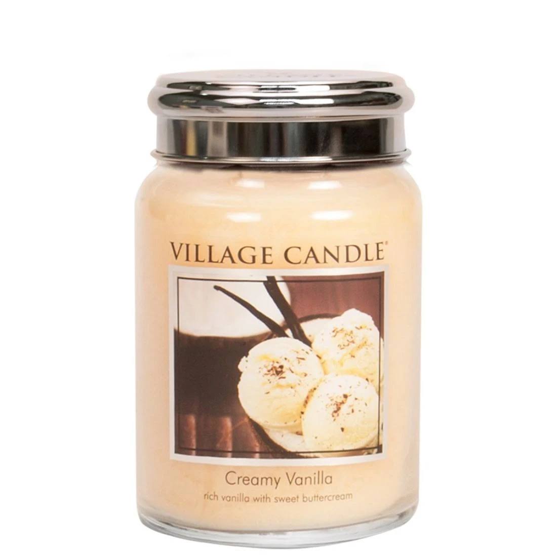 Village Candle Premium 26oz Scented Candle Jar Creamy Vanilla