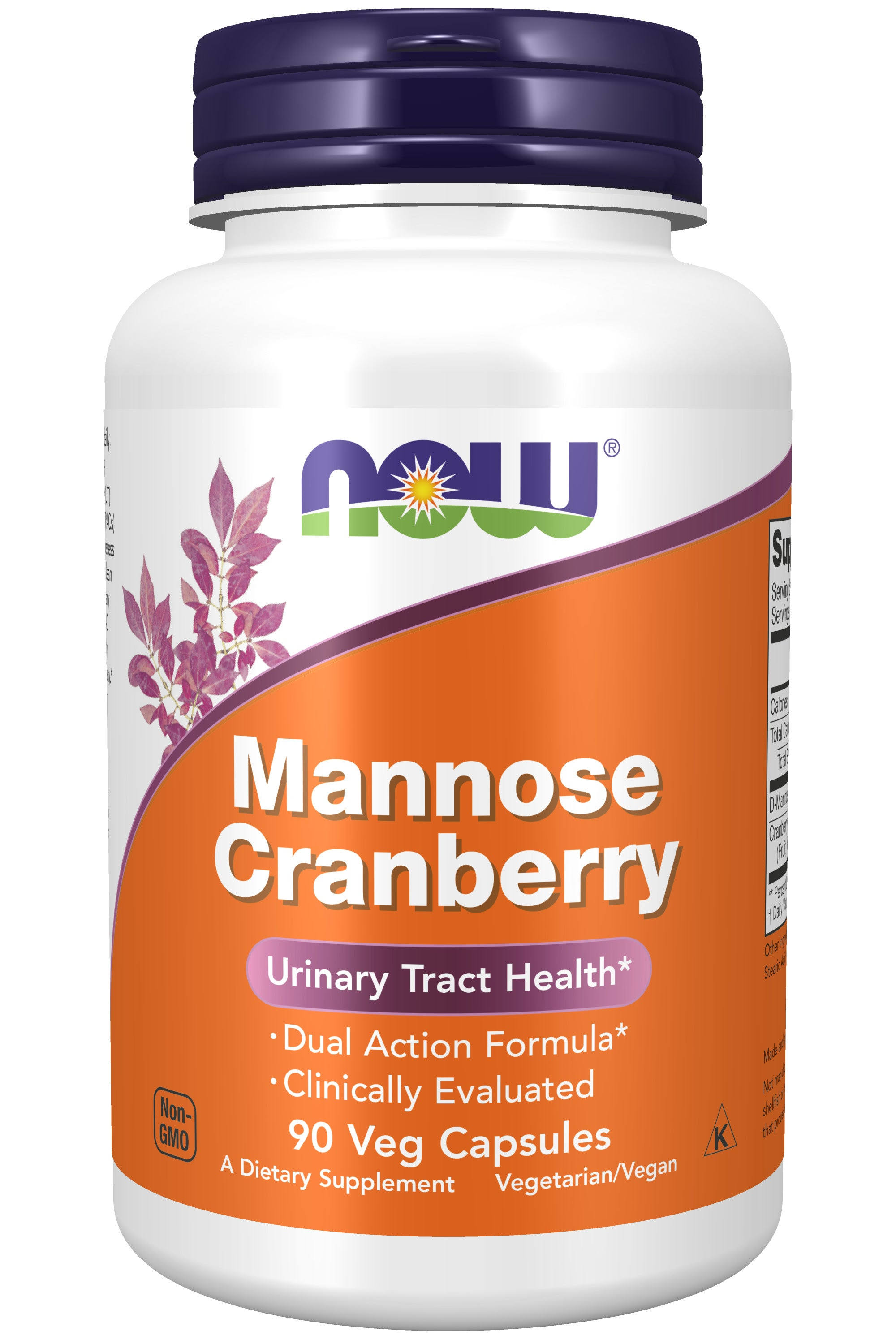Now Foods Mannose Cranberry - 90 Vcaps