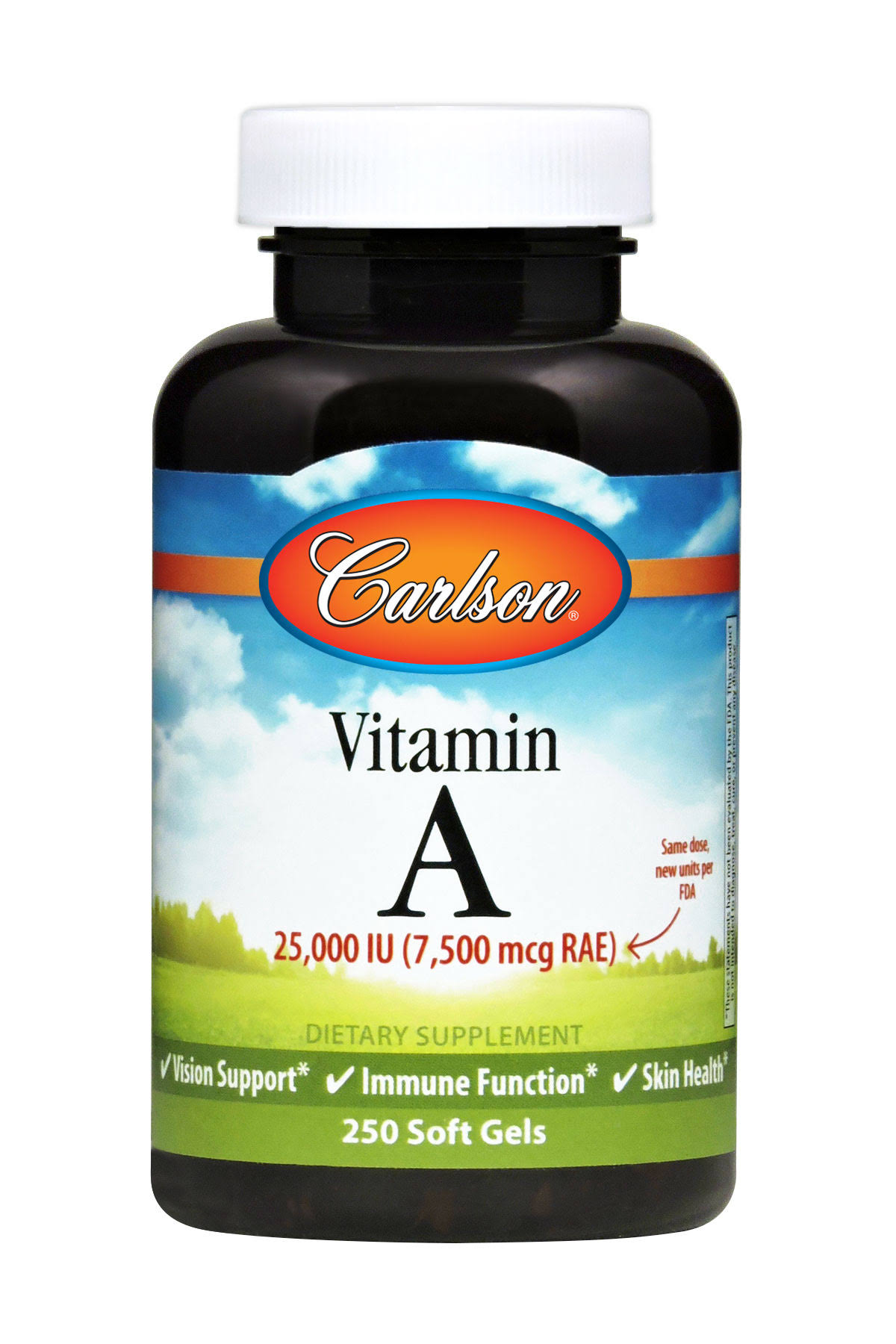 Carlson Labs Vitamin A 25000 IU - 250 Softgels