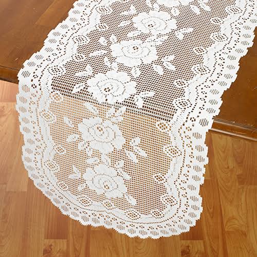 Lace Runner - 16x72 White