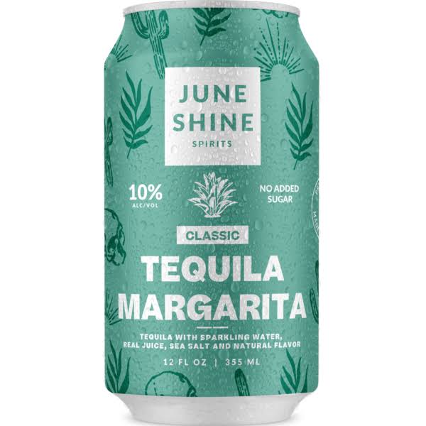 June Shine Classic Tequila Margarita - 12oz Can