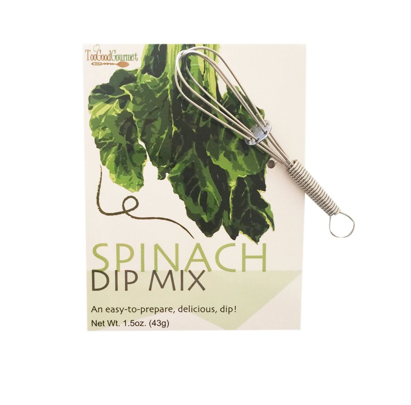 Too Good Gourmet Spinach Dip Mix with Mini Whisk