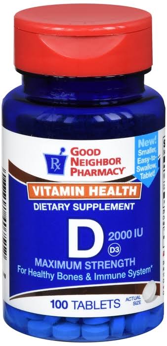 GNP Vitamin D 2000 IU - 100 Tablets