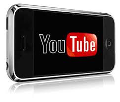 Youtube logo on phone