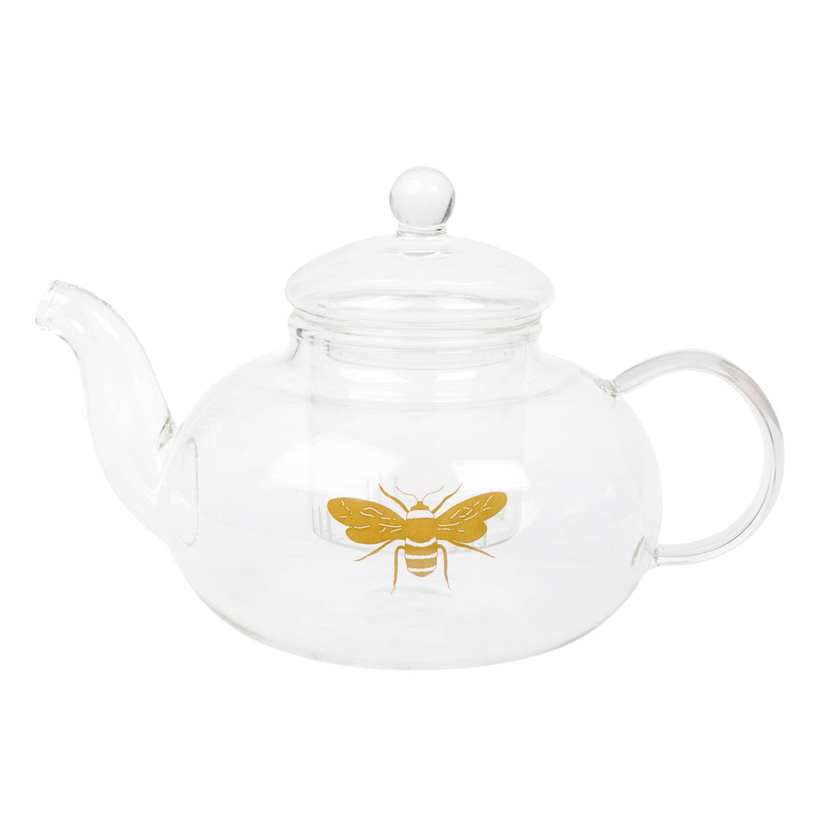 Bees Glass Teapot by Sophie Allport