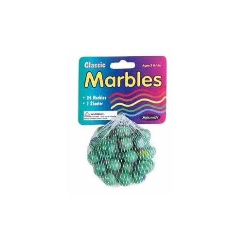 Toysmith Classic Glass Marbles - 24 Marbles