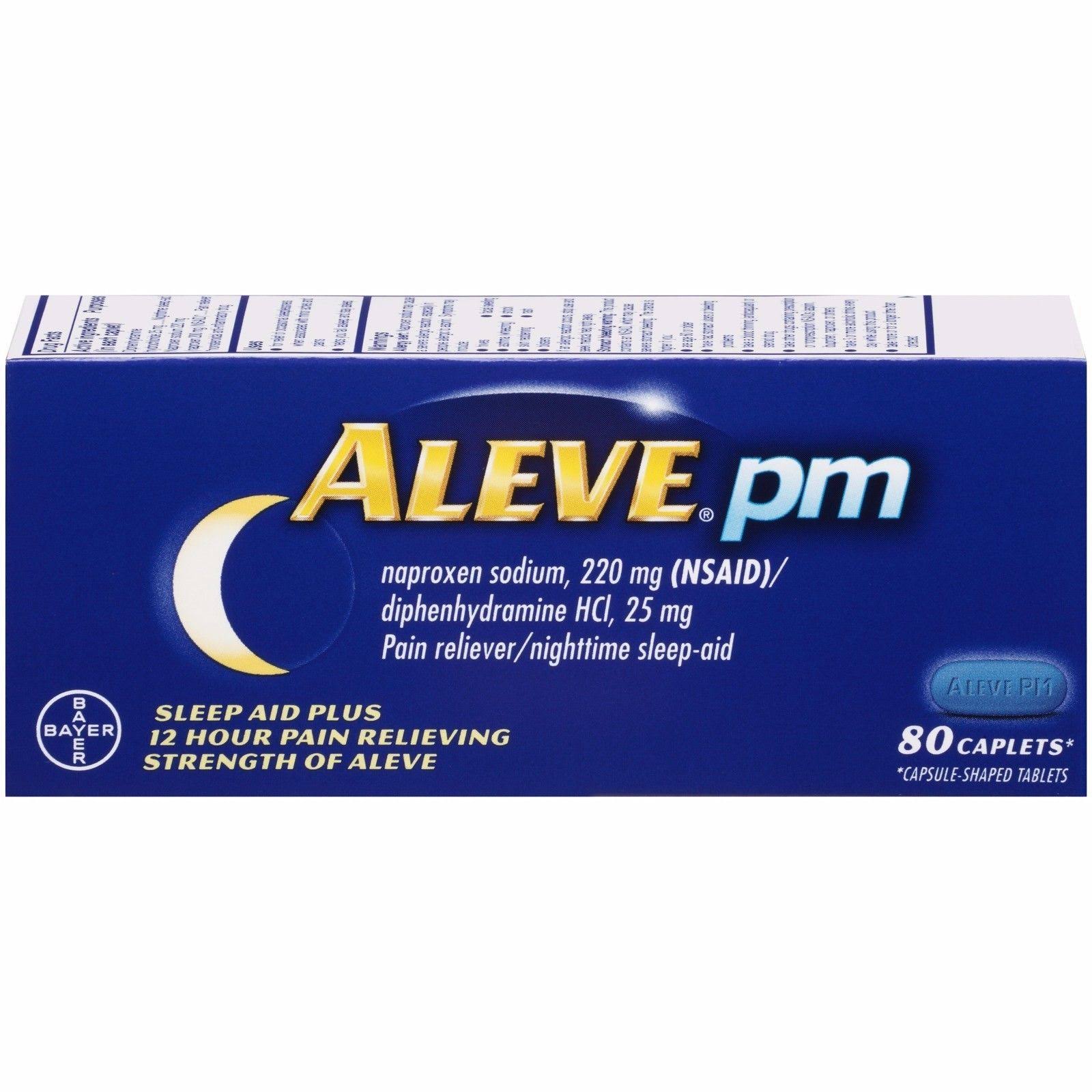 Bayer Aleve Pm Sleep Aid Plus Pain Reliever - 80 Caplets