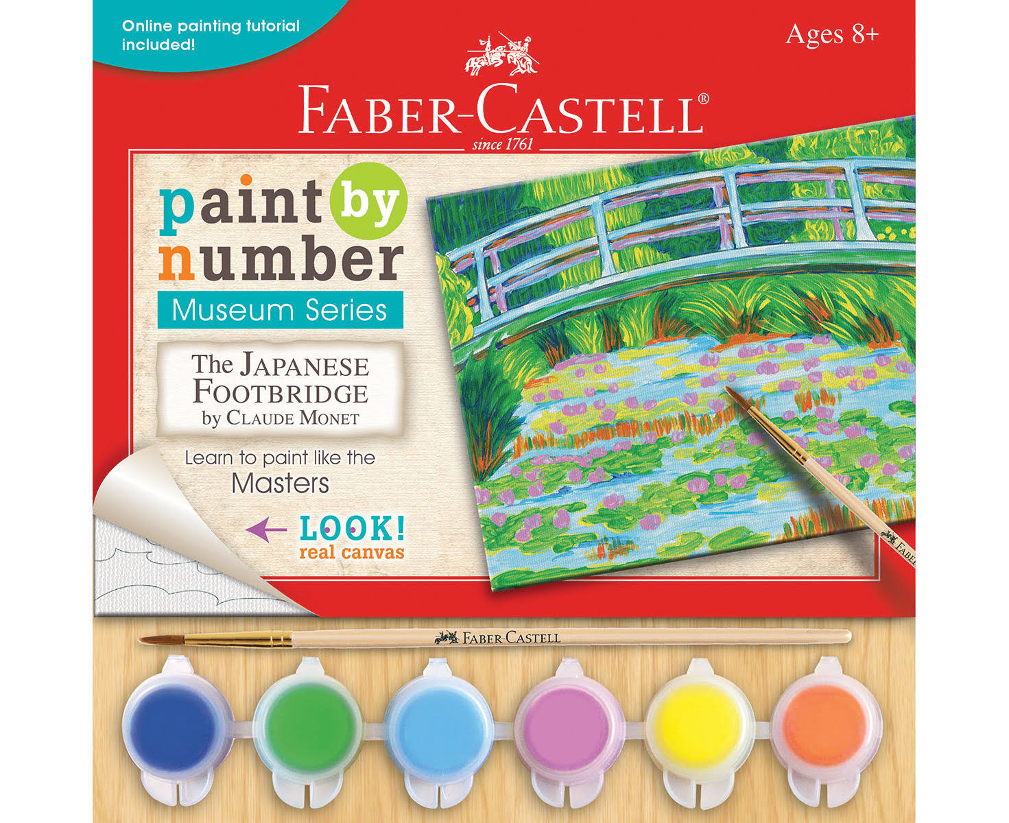 Farbell Caster Paint by Number Museum Series the Japanese Footbridge Kit