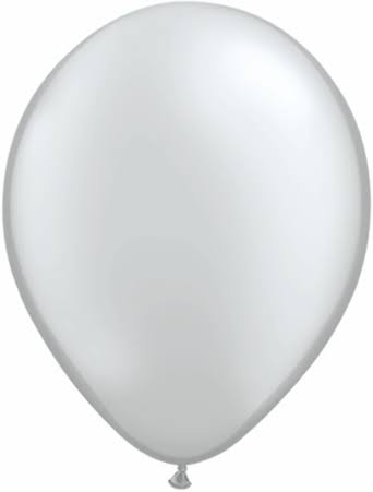 Qualatex Round Balloons - 11", Silver, Pack of 100