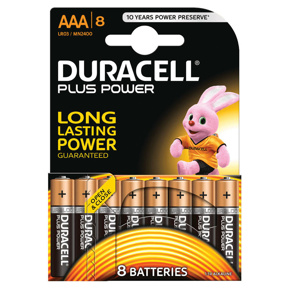 Duracell Coppertop AAA Alkaline Batteries - 8 pack