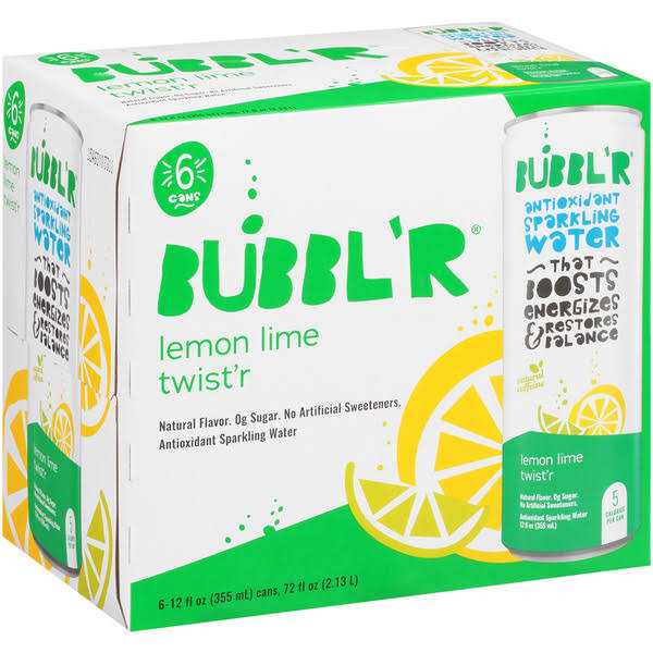 Bubbl'r Lemon Lime Twist'r Antioxidant Sparkling Water - 12 fl oz