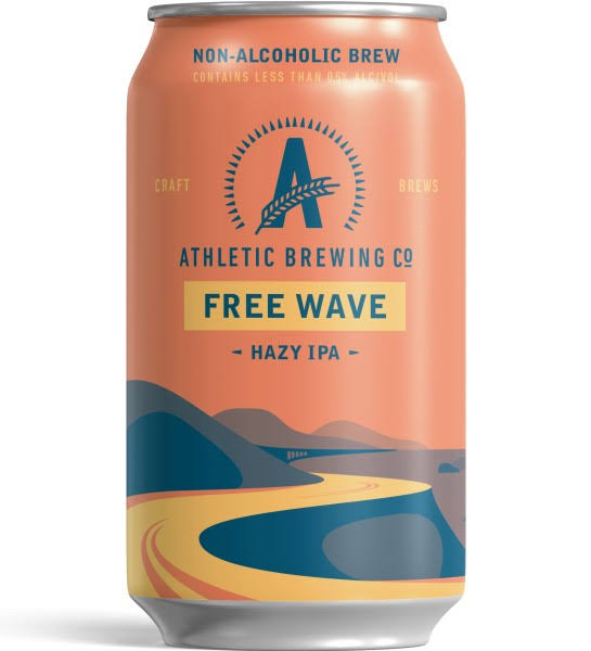 Athletic Brewing Co Beer, Hazy IPA, Free Wave, 6 Pack - 6 pack, 12 fl oz cans
