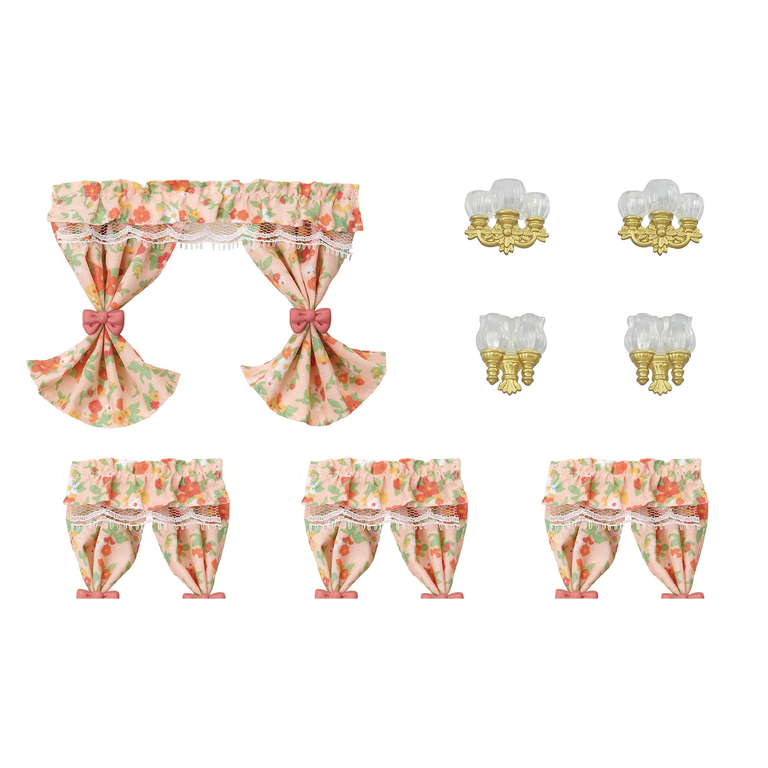 Calico Critters, Doll House Furniture and Décor, Wall Lamps & Curtains Set, Multicolor