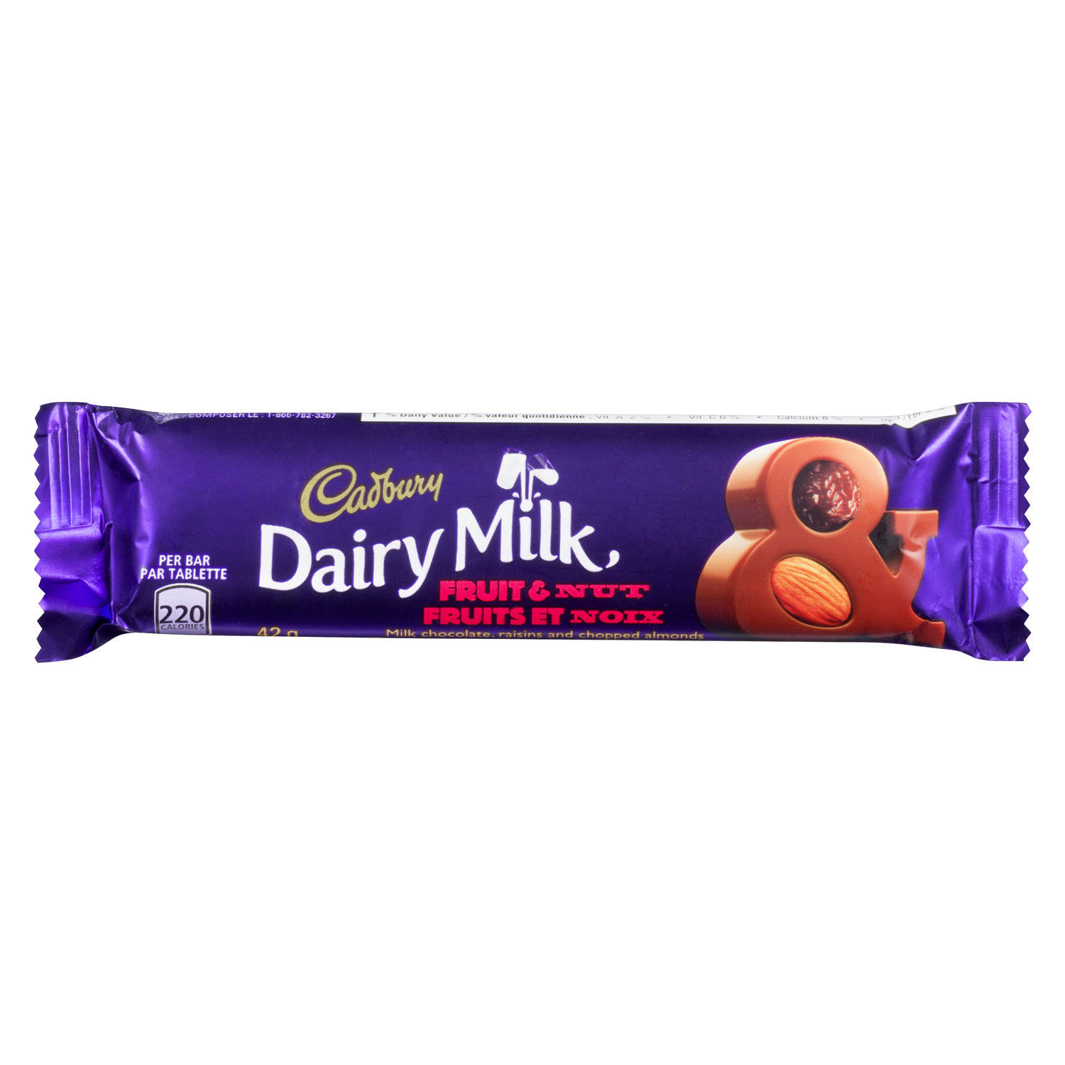 Cadbury Dairy Milk Fruit Nut Bar 49g