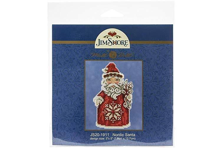 Nordic Santa Counted Cross Stitch Ornament Kit Mill Hill 2019 Jim Shore JS201911