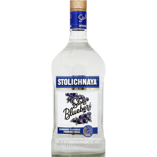 Stolichnaya Vodka, Premium, Blueberry Flavored - 1.75 liter