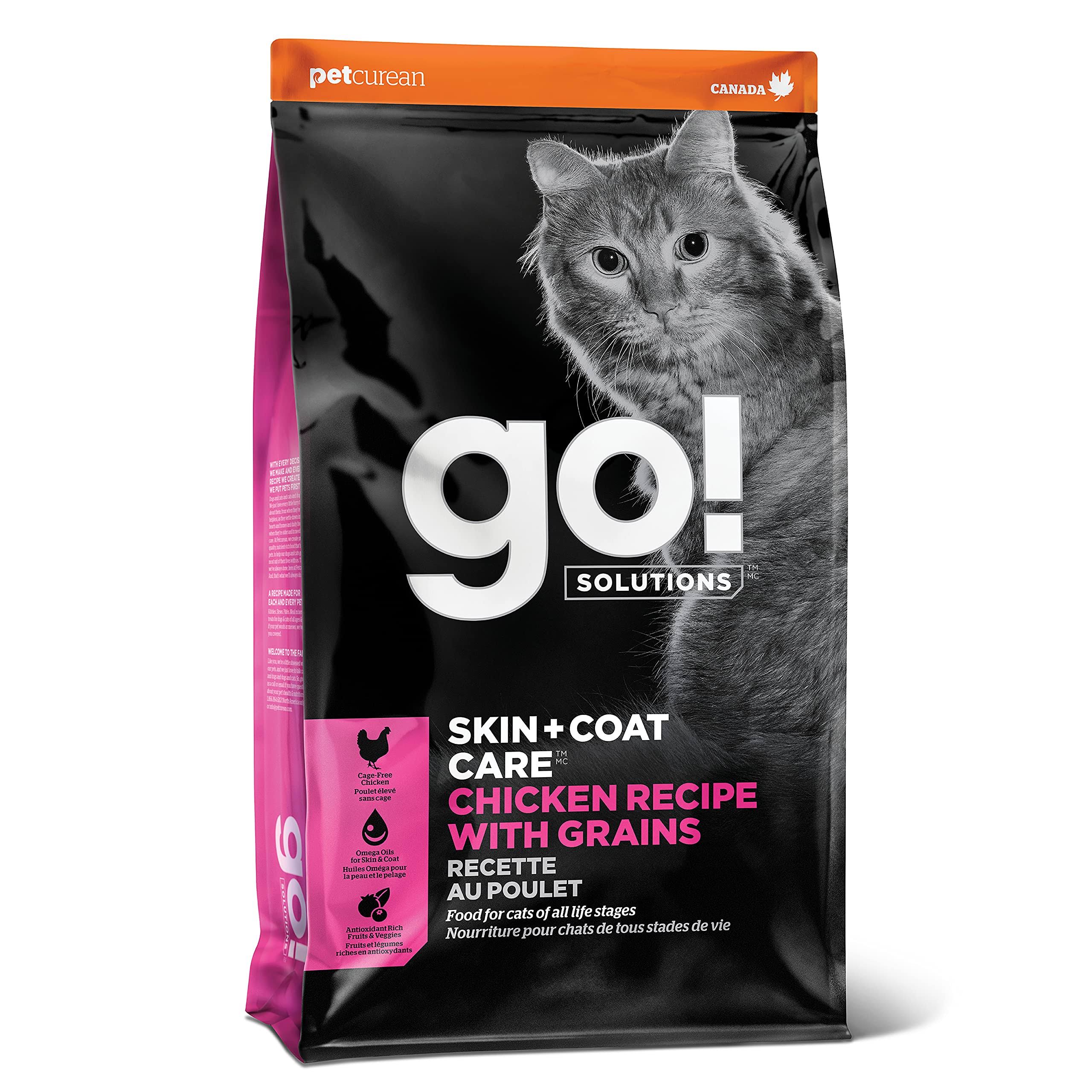 Go! Solutions Skin + Coat Care Chicken Recipe Dry Cat Food, 3 lb