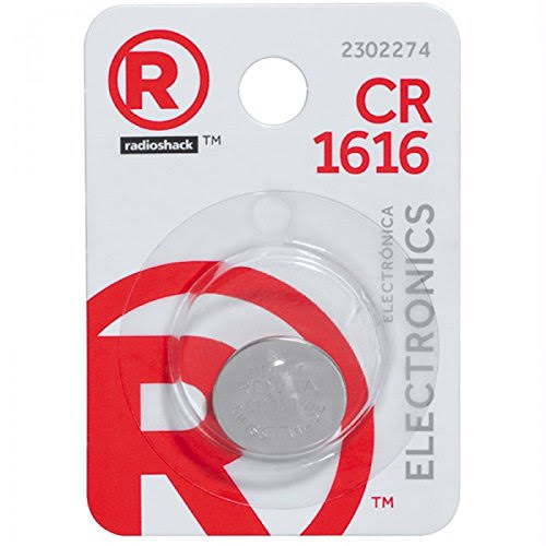 RadioShack Cr1616 3v/50mah Lithium Coin Cell Battery