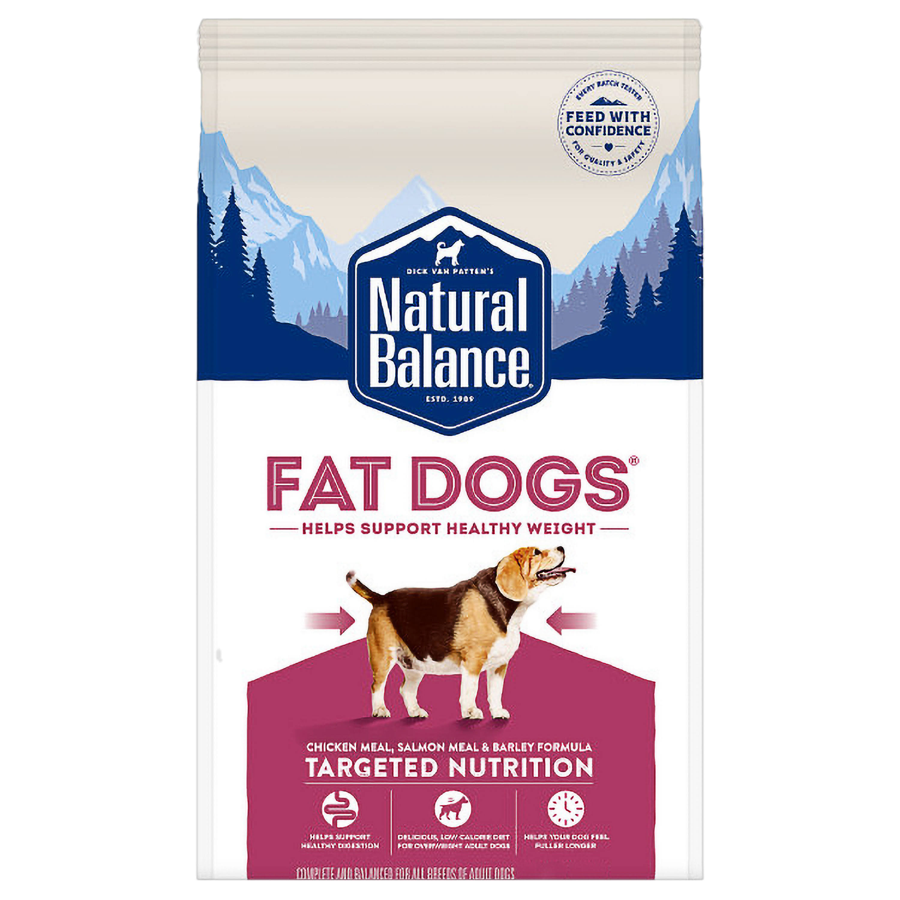 Natural Balance Fat Dogs Chicken and Salmon Formula Dry Dog Food - 5lb