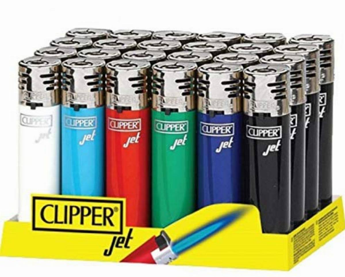 Clipper 4 x Regular Size Gas Lighter Lighters (Jet Pack of 4)