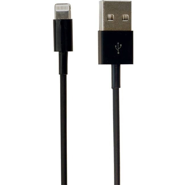 Visiontek Lightning to USB Black .25 Meter Cable