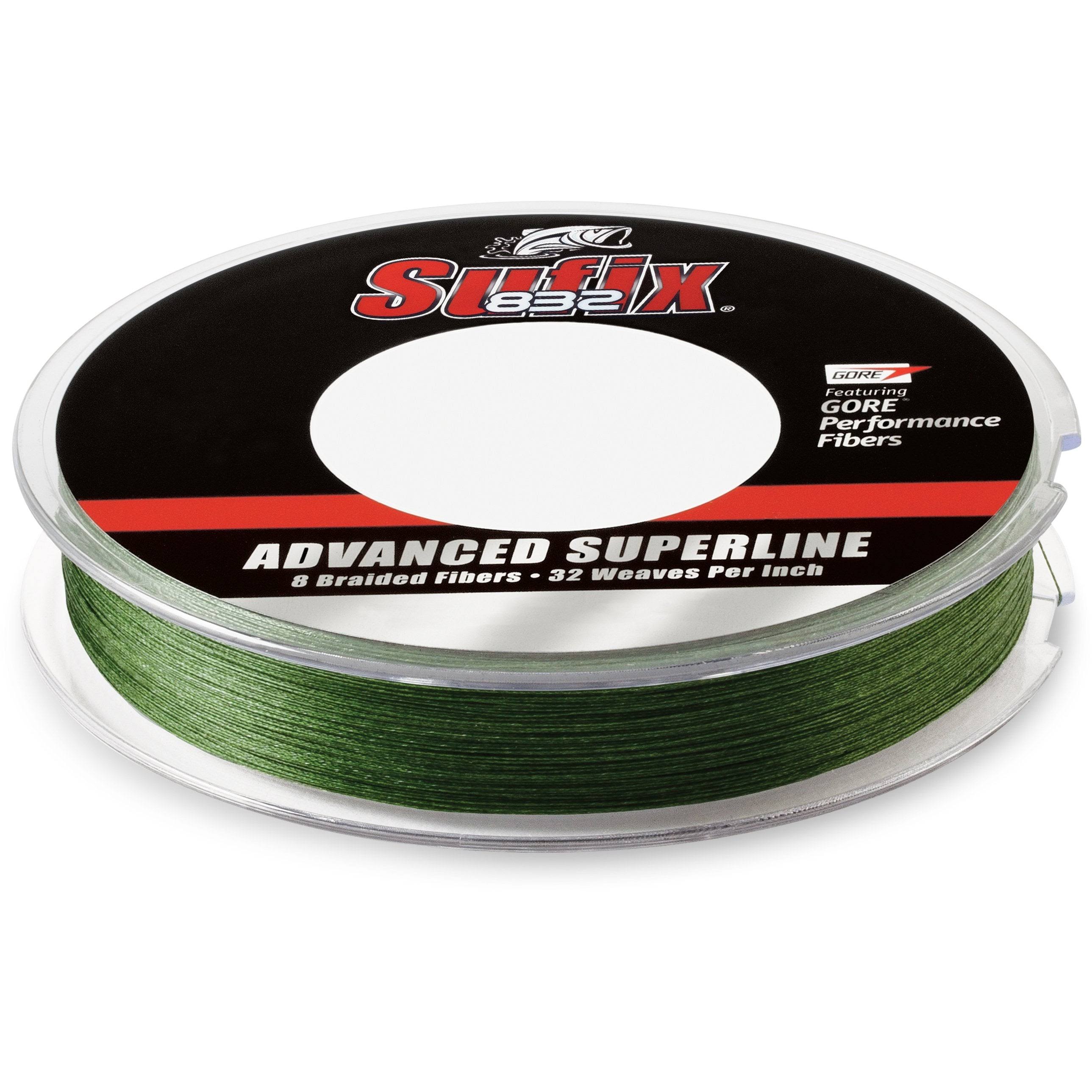 Sufix 832 Advanced Superline Braided Line - Low-Vis Green, 30lb Capacity, 300yd