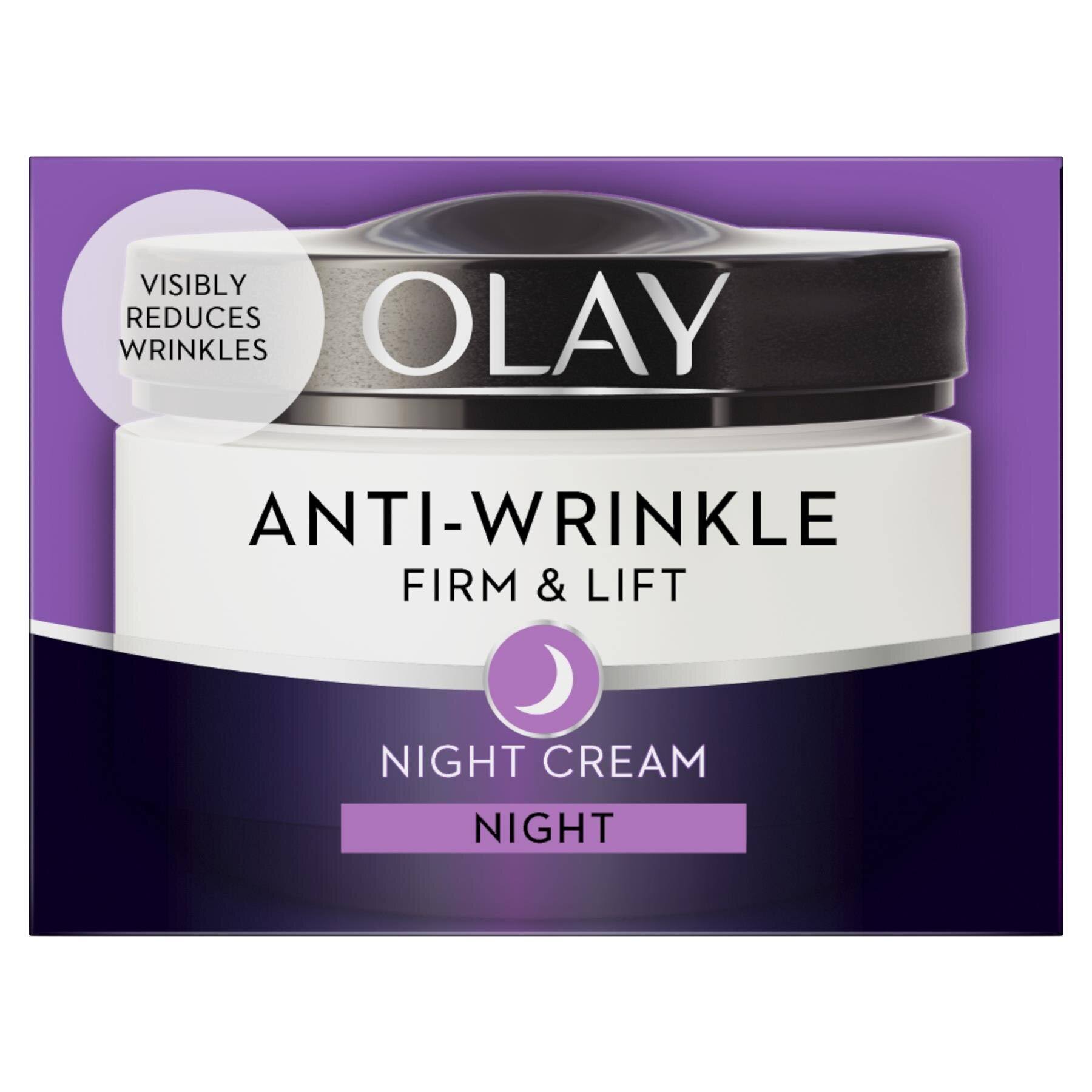 Olay Anti-Wrinkle Firm And Lift Anti-Ageing Night Moisturiser - 50ml