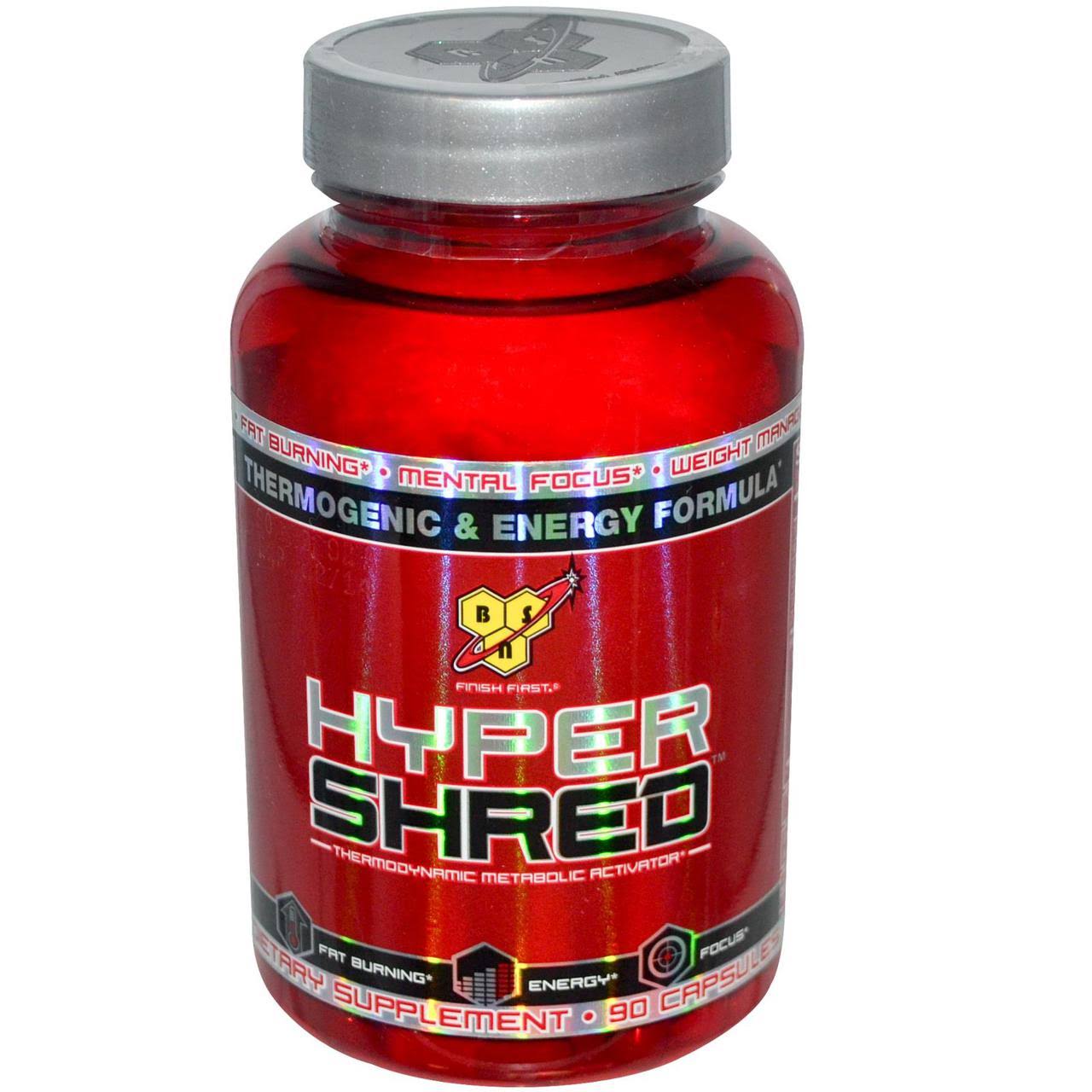 BSN Hyper Shred Dietary Supplement - 90 Capsules