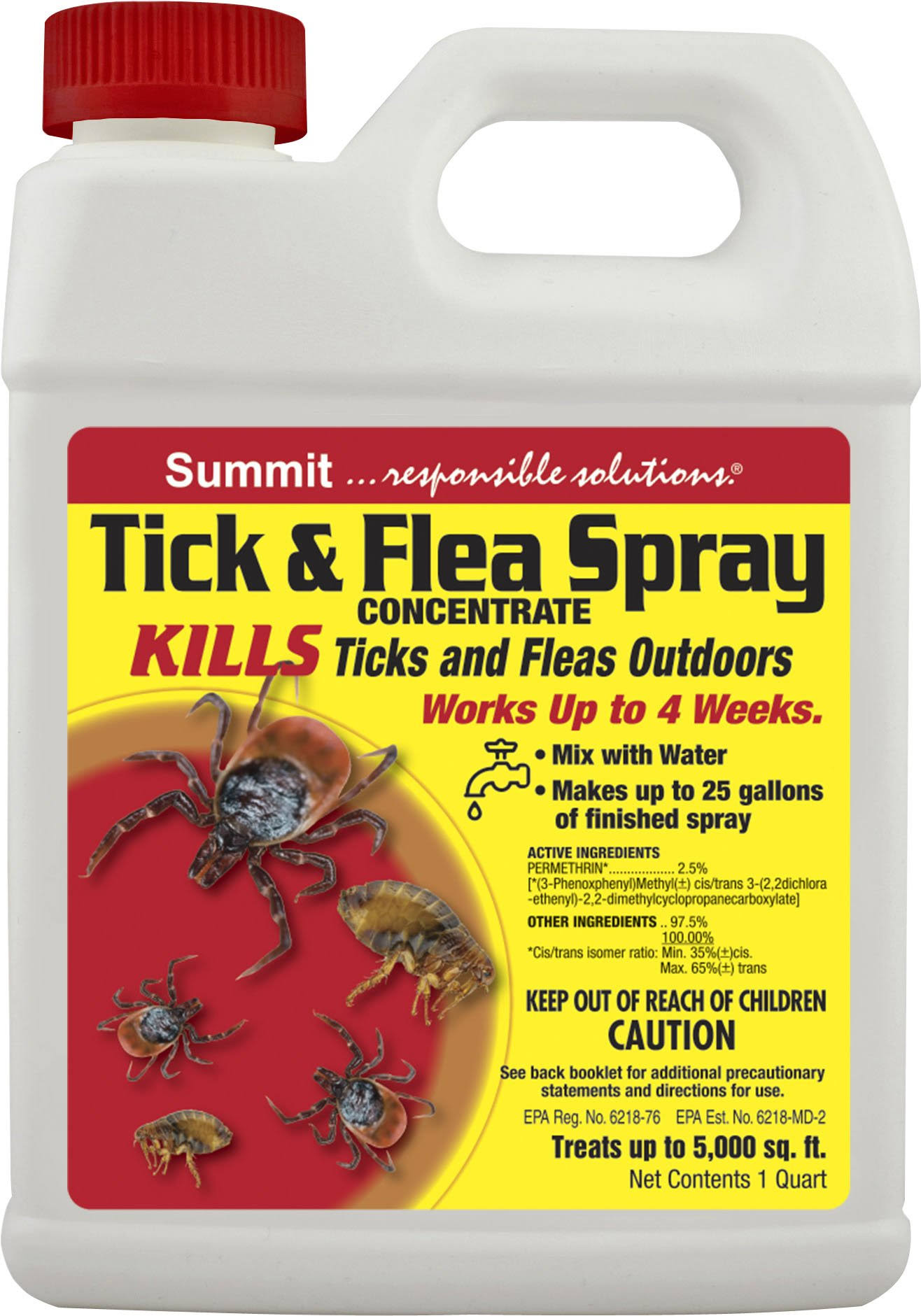 Summit Responsible Solution Concentrate Tick and Flea Spray - 1/2 Gallon