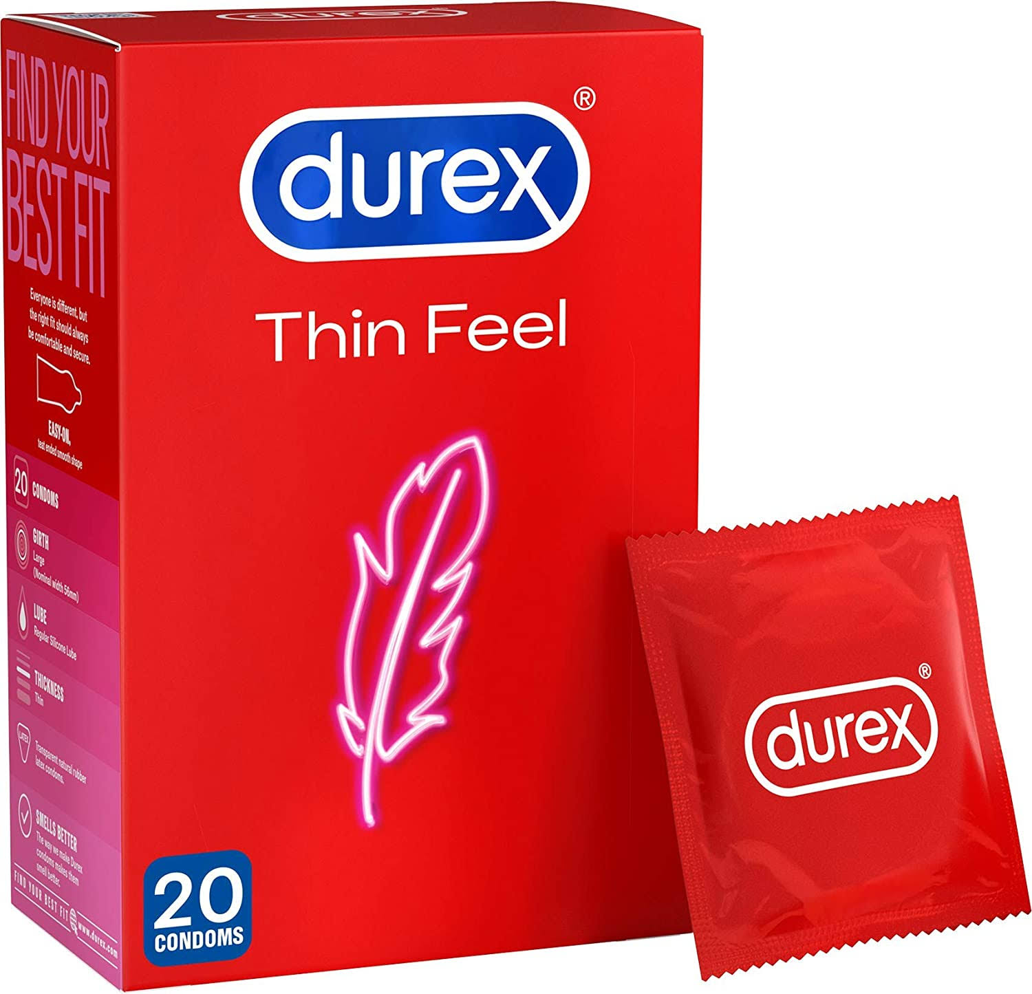 Durex Thin Feel Condoms - 20ct