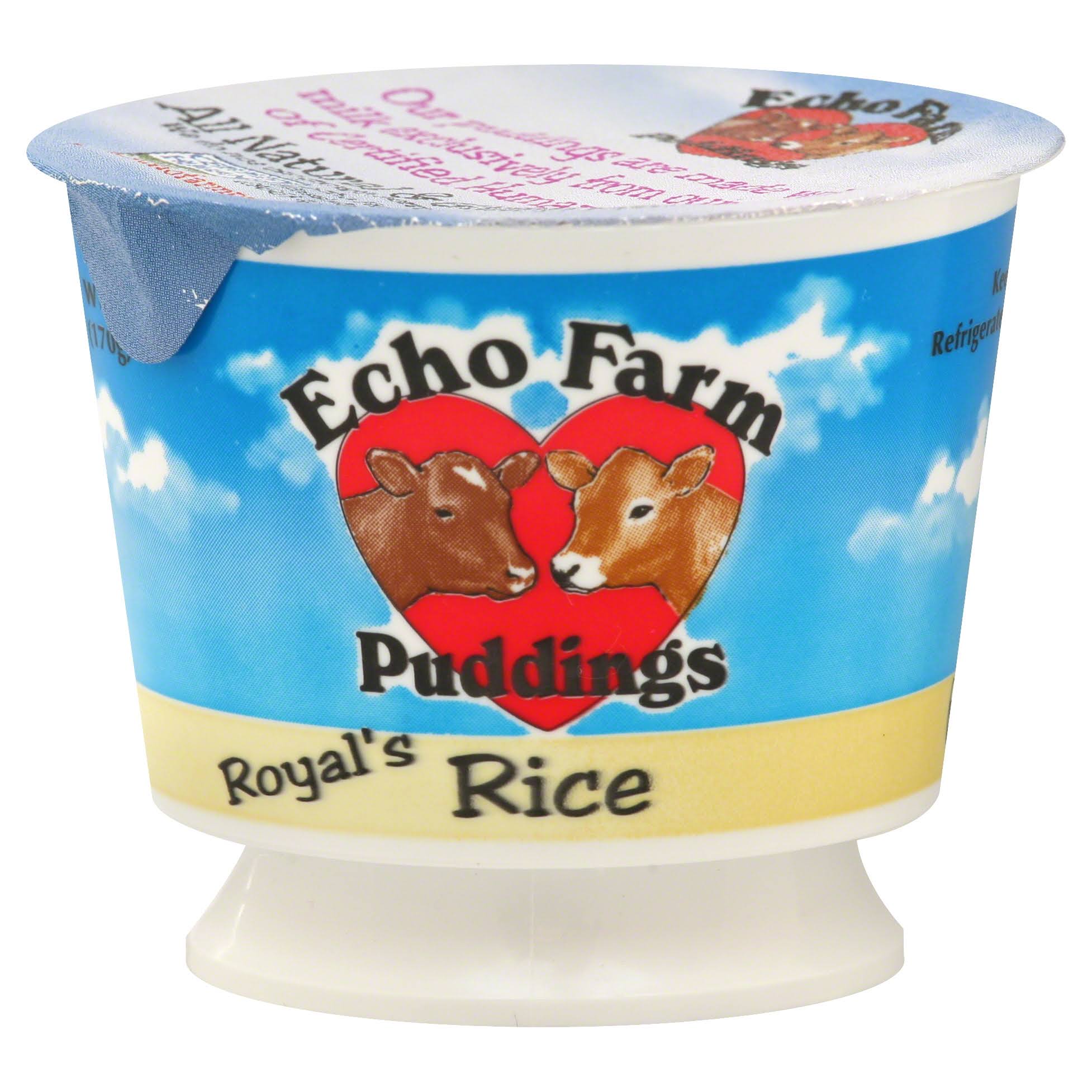 Echo Farm Pudding, Royal's Rice - 6 oz