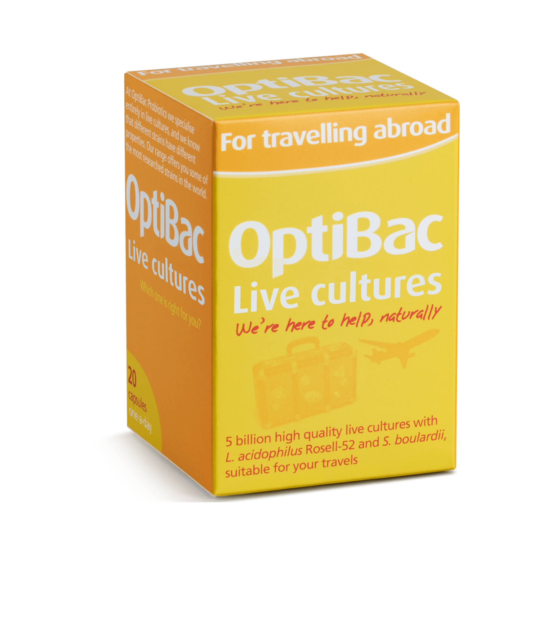 Optibac Probiotics For Travelling Abroad - 20 Capsules