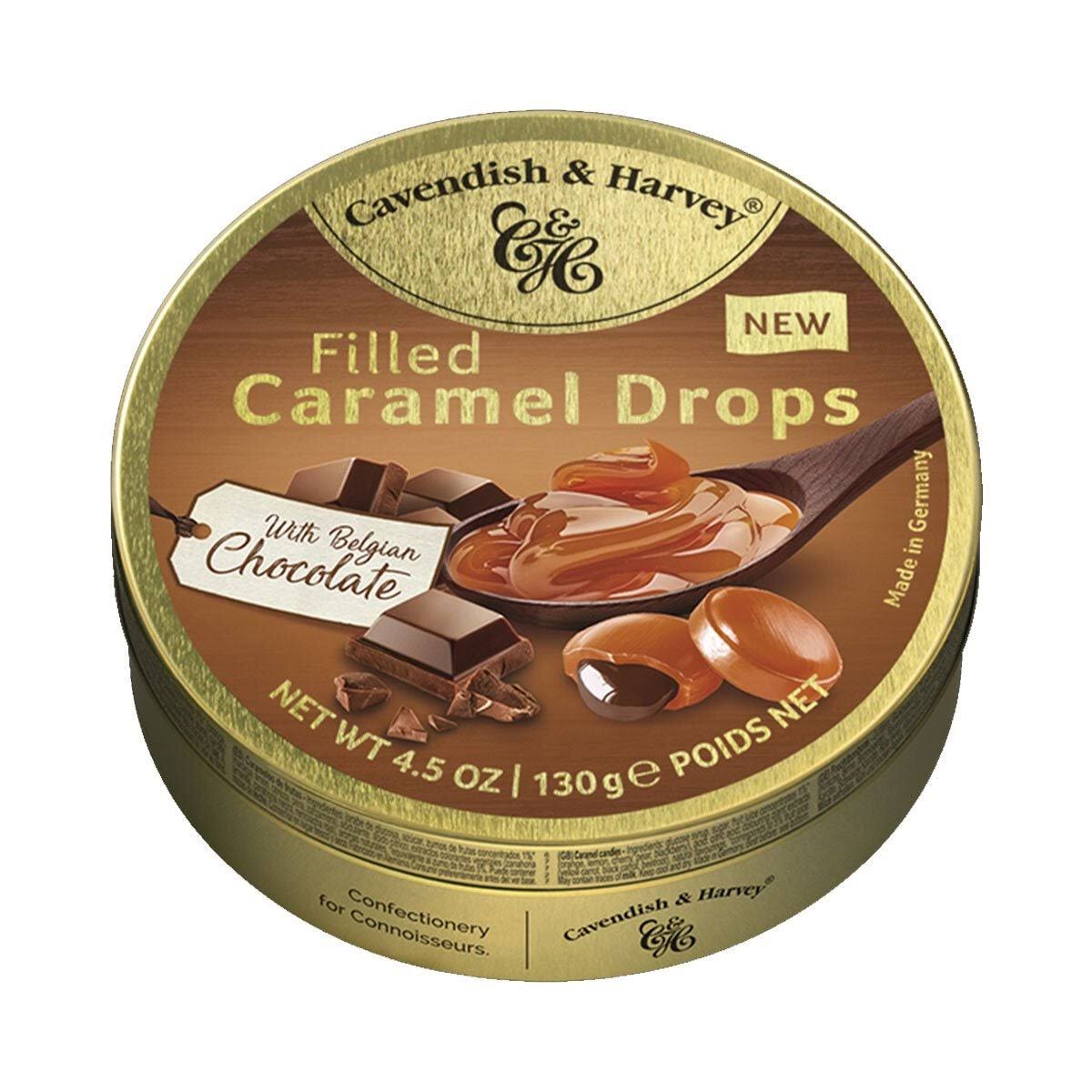 Cavendish and Harvey Caramel Drops Filled with Chocolate 130g