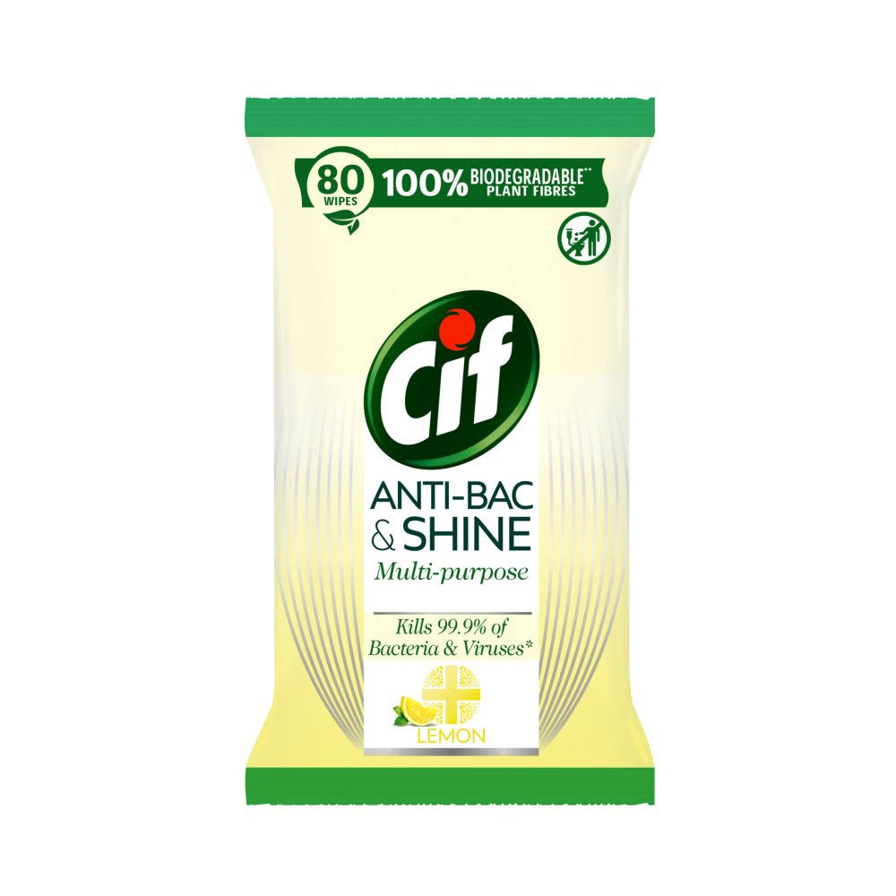 Cif Lemon Cleaning Wipes 80 PC