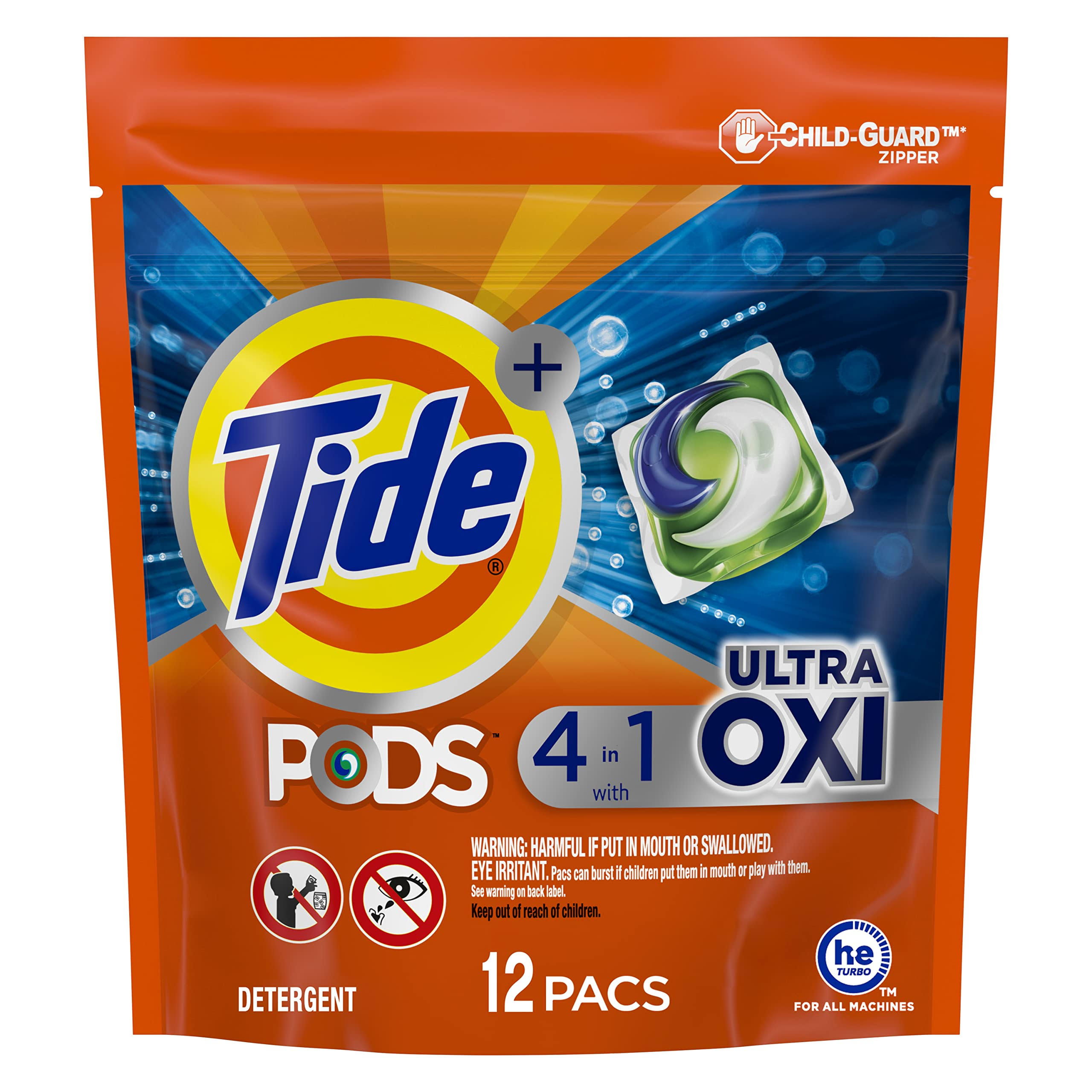 Tide Plus Pods Laundry Detergent 4 in 1 with Ultra Oxi