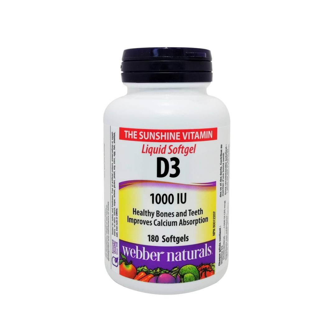 Webber Naturals Vitamin D3 Softgels - 1000 UI