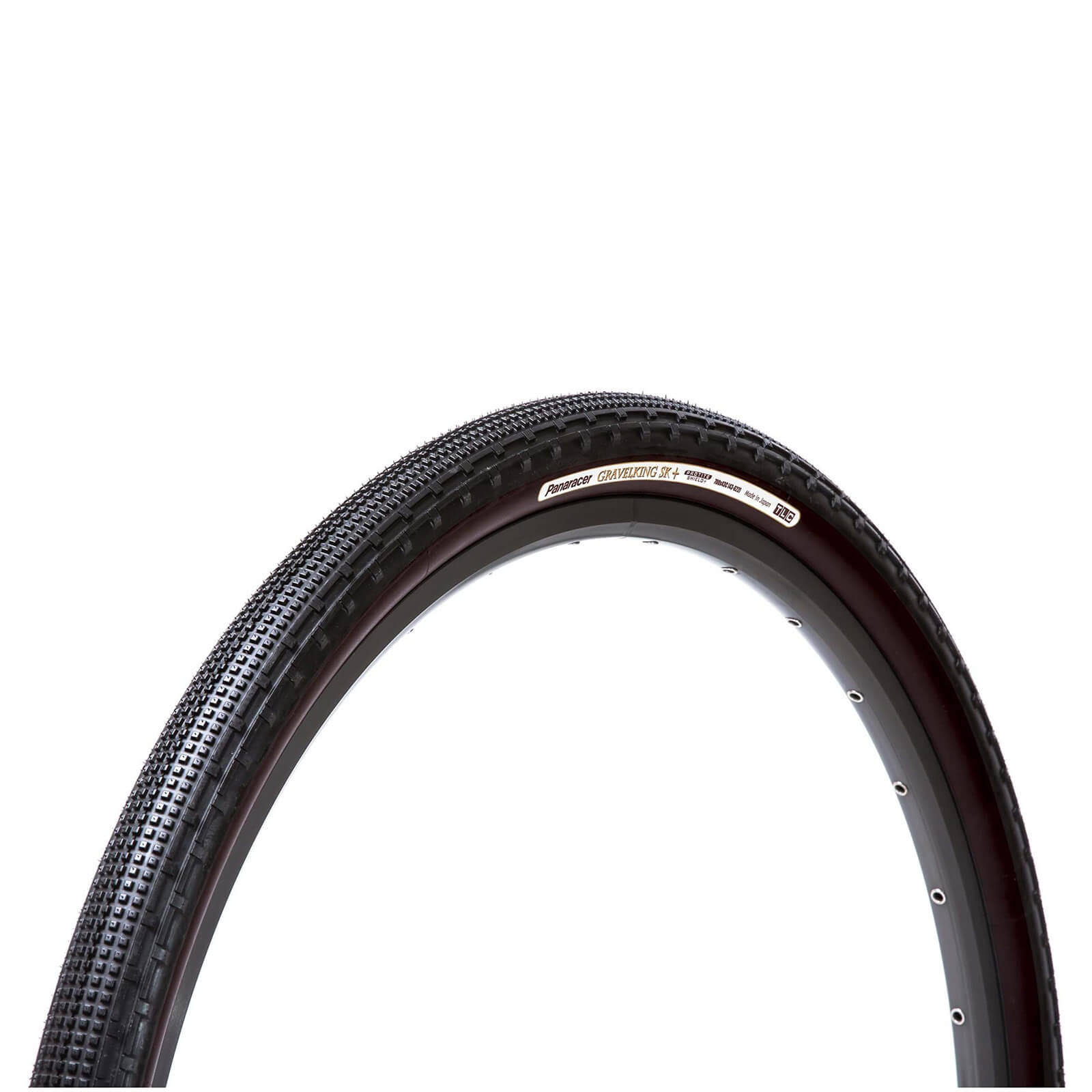 Panaracer GravelKing SK+ TLC Folding Tyre - Black/Black - 700x43c Size