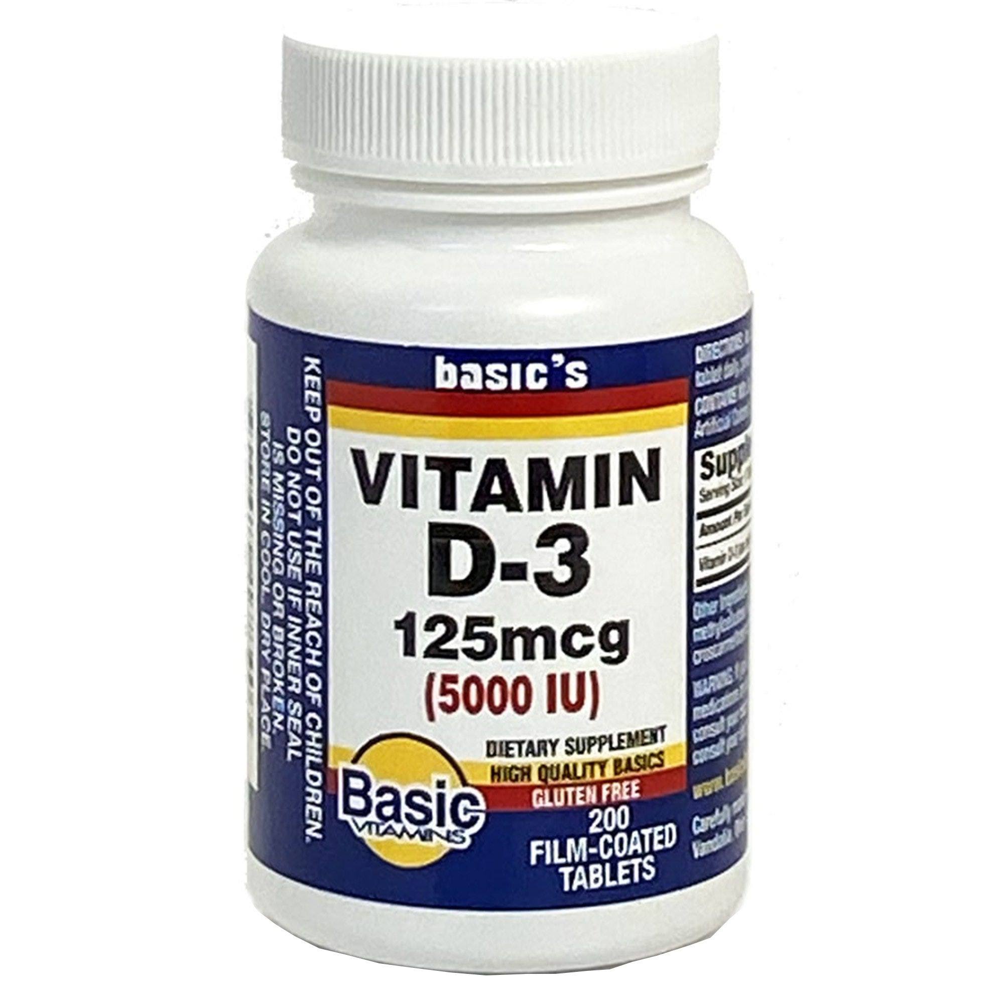 Basic's Vitamin D-3 Tablets