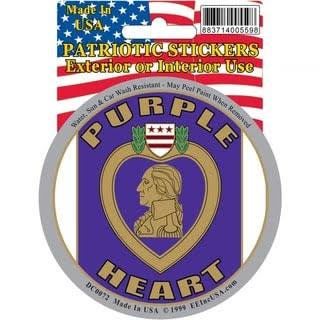 Eagle Emblems Dc0072 Sticker-purple Heart (3-1/2")