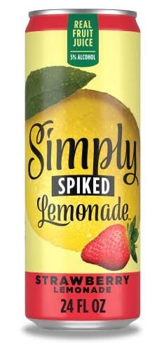 Simply Spiked Strawberry Lemonade 24oz Can (24oz Can)