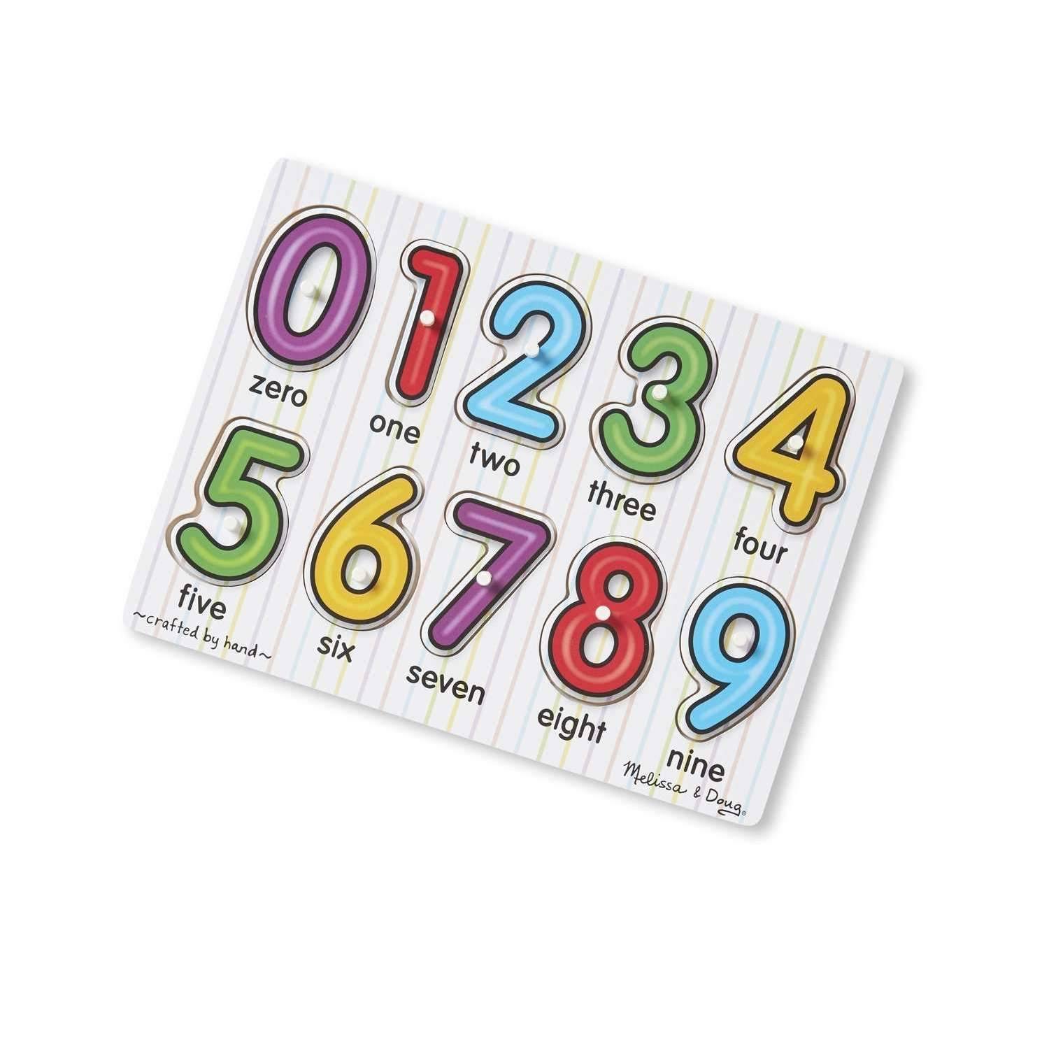 Melissa and Doug See-Inside Numbers Peg Puzzle