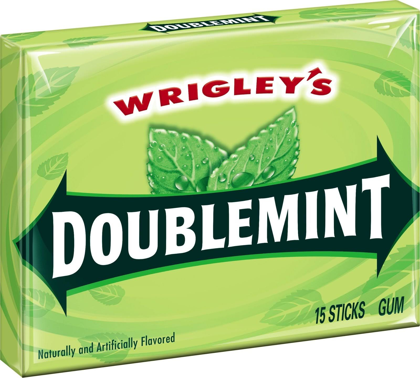 Wrigley's Doublemint Gum - Slim Pack, 15 Sticks