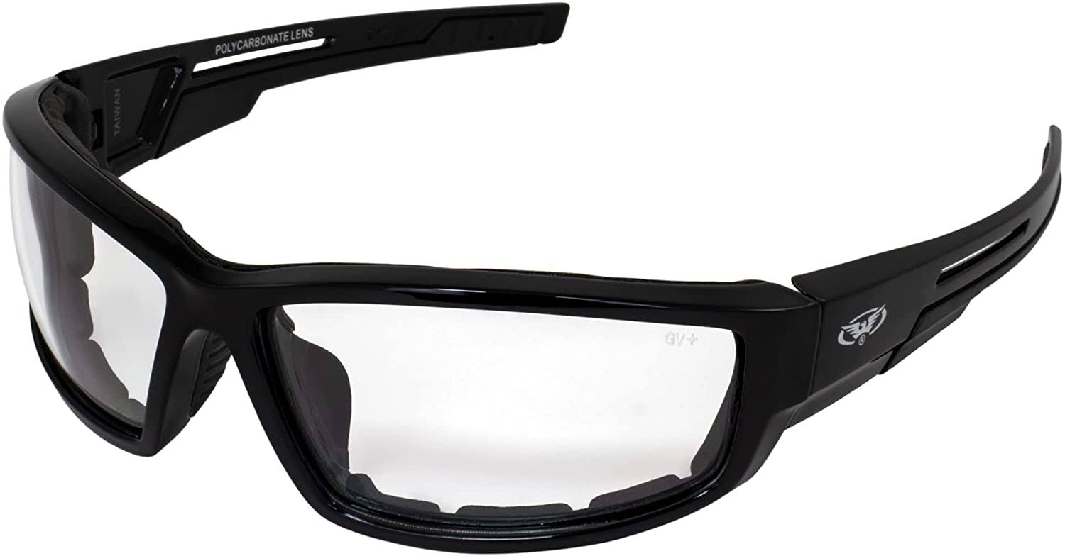 Global Vision Sly Foam Padded Motorcycle Sunglasses Black Frame