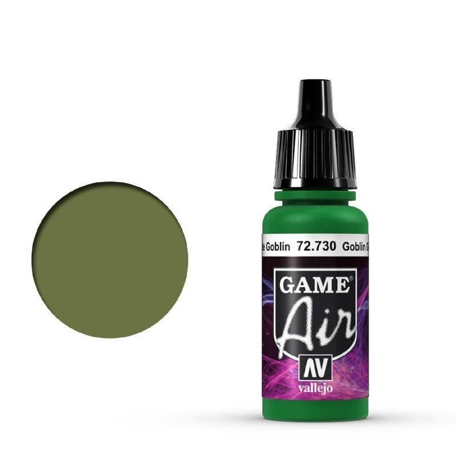 Vallejo Game Air Paint - #72.730 Goblin Green, 17ml